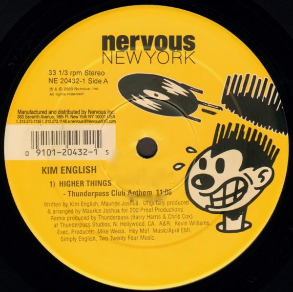 

12inch Record KIM ENGLISH - Higher Things (The Thunderpuss Anth NE204321 Nervous Records 2000 US Dance & Electronica Used