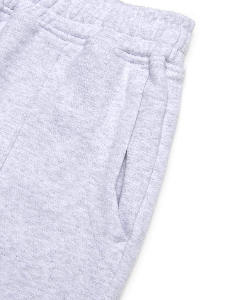 FALLETT Wide Pintuck Jogger Pants Light Gray