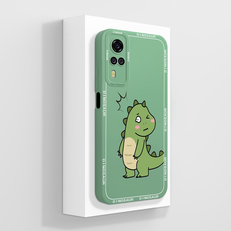 Per Vivo Y51 Y51A Y53S Y31 Y33 Custodia Squisita Cover Posteriore per Telefono Per Vivo Y 51(2020) Y 31 (2021) Cover Morbida in Silicone Liquido