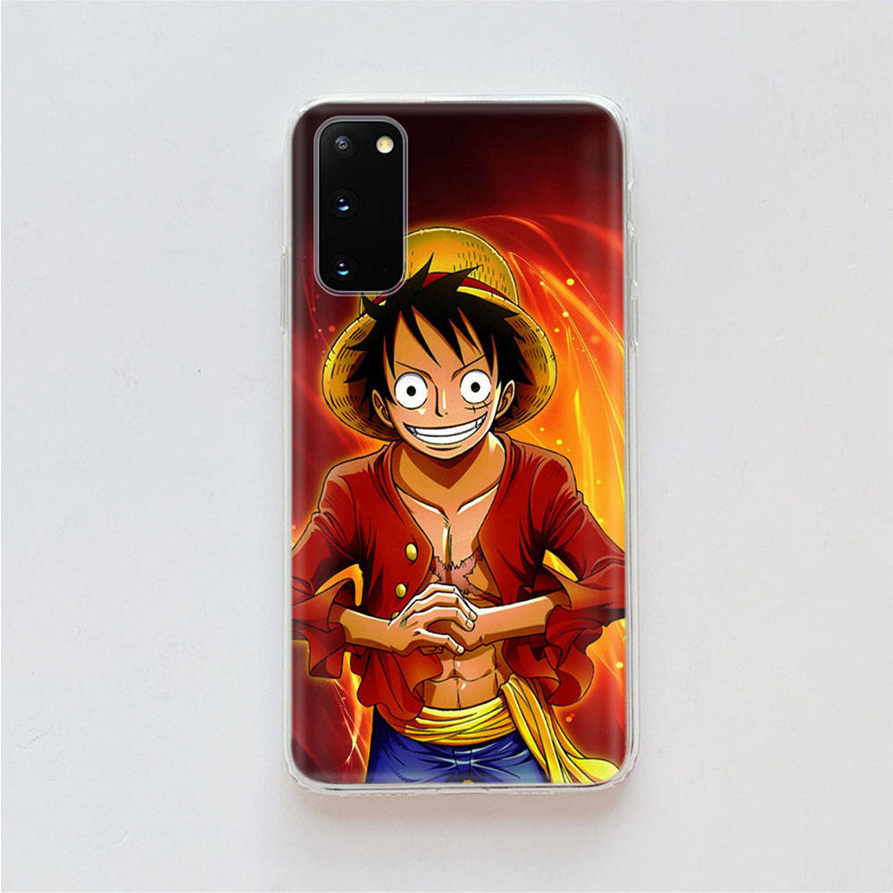 AD62 One Piece Luffy Clear Case for Samsung A04 A14 A23 A34 A54 M23 M33 M52 M53 Realme 10 9 C30S C35 C55 VIVO Y02 Y21 Y33S Y51 X80 V25 Cover