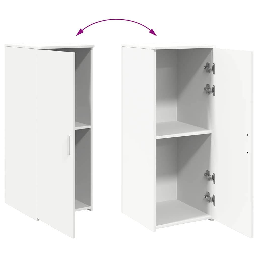 Storage Cabinet White 40 X 45 X 103.5 Cm Particleboard