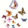 12PCS  Luminous Fridge Magnets 3D Butterfly Design Decal Art Stickers Room Magnetic Home Decor DIY Wall Decoration Newest