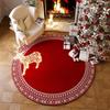 Christmas Tree Decoration Mat Large Area Christmas Circular Carpet Washable Anti Slip Carpet New Year Atmosphere Mat Decoration
