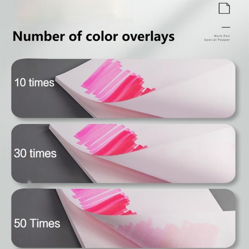 20/50 Sheets Marker Paper 120g A4/A5 Drawing Paper Pad for Acrylic Markers Color Pencils Charcoal Pencil Needle Pen Art Supplies