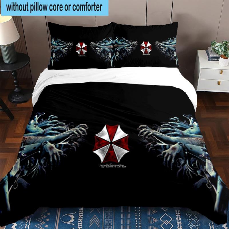 3PCS Umbrella Symbol 3pcs Bedding,Including 3PCS Duvet Cover And 2pcs Pillowcases Perfect for Christmas,Ideal for Bedroom, Dormitory