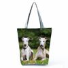 Greyhound Shopping Bags Casual Groceries Women Handbags Animal Dog Graphic Large Capacity Shoulder Bags Portable Foldable Totes