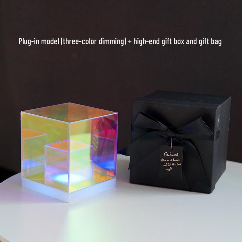 Tangrui Gravity Cube: Colorful Night Light for Creative Desk Setups - Personalized Birthday Gift