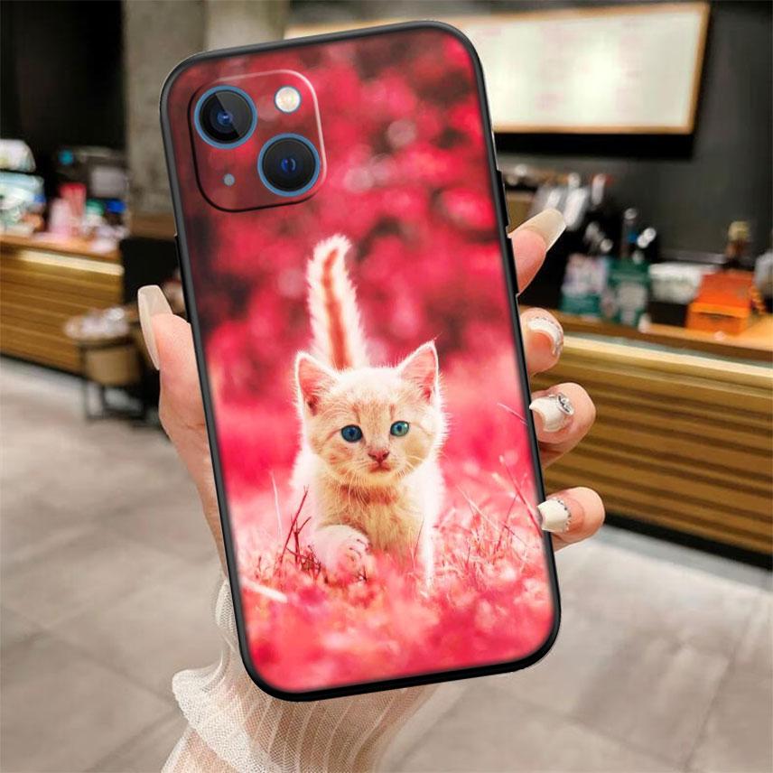 Cat Kitten Cute Shell Phone Case for Samsung Galaxy S20 S21 S22 Ultra FE Plus A21S A22 A24 A25 A26 A30 A30S A31