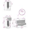 3 Piece Bathroom Cabinet System HOORN Reclaimed Wood Wood Material