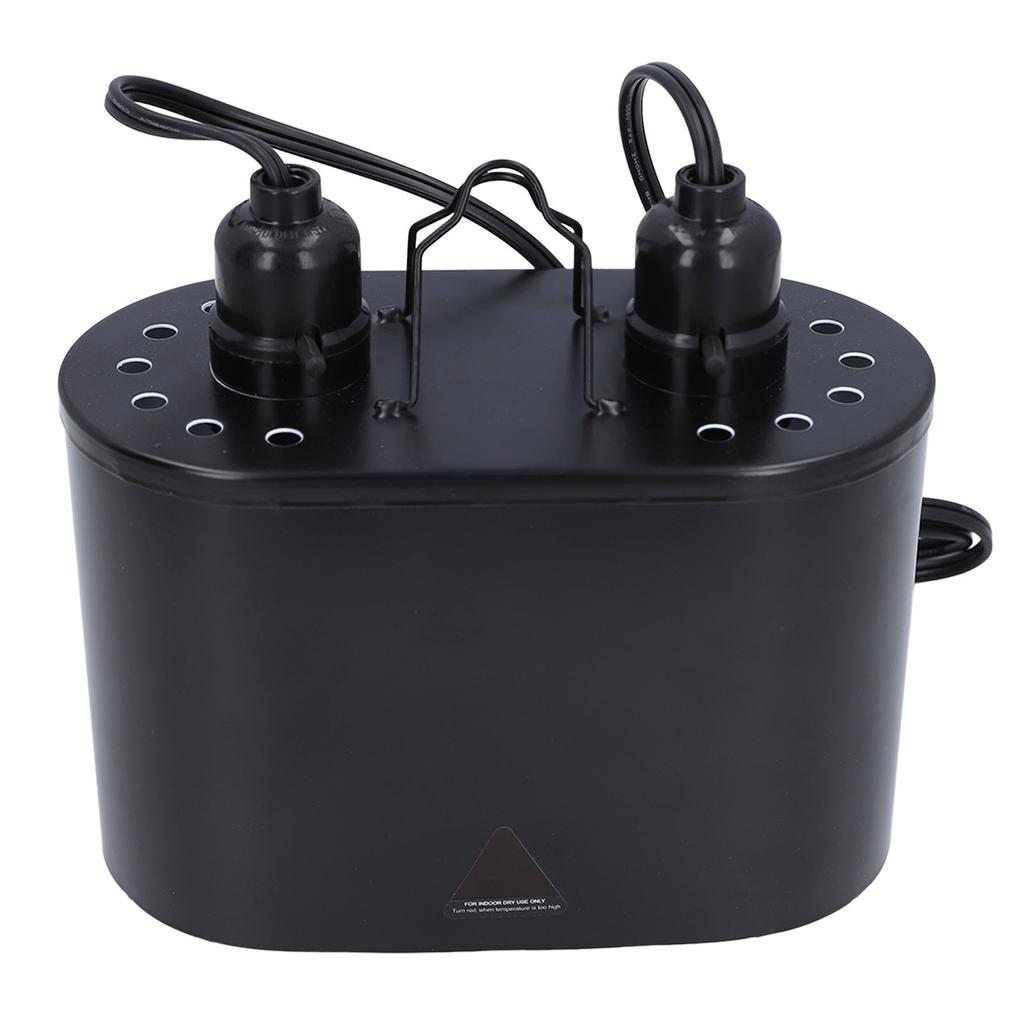 Reptile Light Fixture Deep Dome Double Lampshade 250W UVB Pet Reptile Heat Lamp Cover   for E26 E27