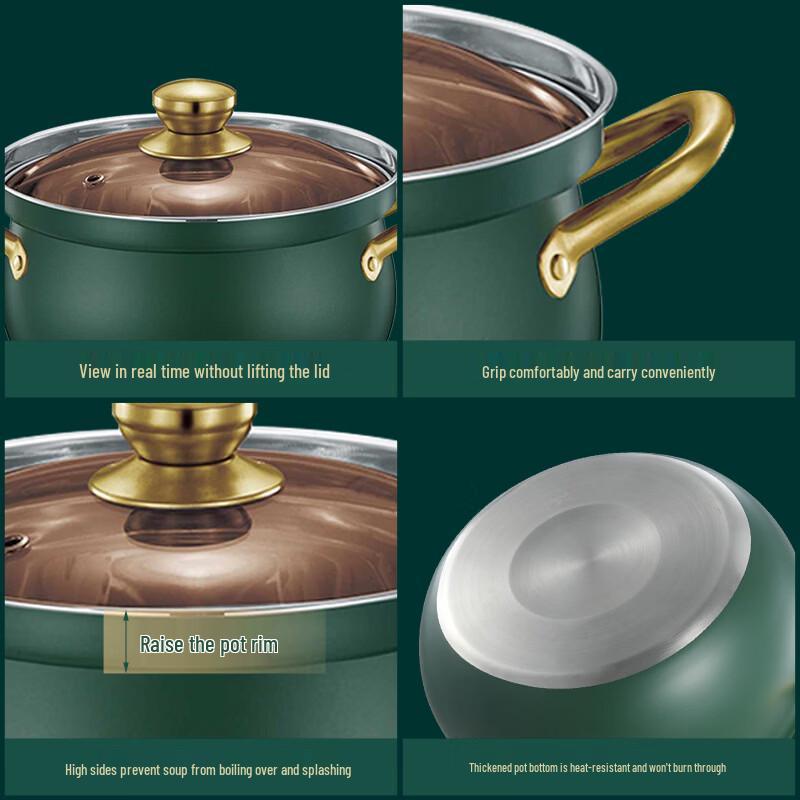 ZISIZ Multi-functional Stainless Steel Soup Pot