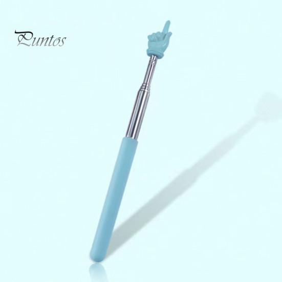 Вказівка ​​для вчителя Macaron, яка читає пальцями, висувна вказівка ​​з матовою ручкою з нержавіючої сталі з регульованою довжиною