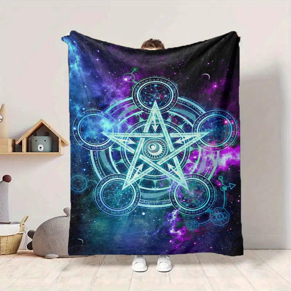 1PC Cosmic Symbols Blanket, Throw For Sofa, Bed, Travel, Printing Blanket With Soft And Warm Fabric yy250918184