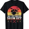 Schlagzeug Set Manche Großväter Machen Nickerchen Echte Großväter Spielen Schlagzeug T-Shirt