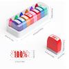 Colorful German & French Teacher Stamps Set - 8 Motivational and Encouraging Designs for Classroom & Homework