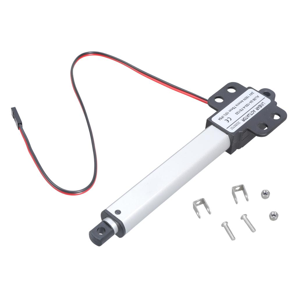 Small Electric Linear Actuator 24V Low Noise Short Circuit Protection Telescopic Small Motion Actuator Easy to Use