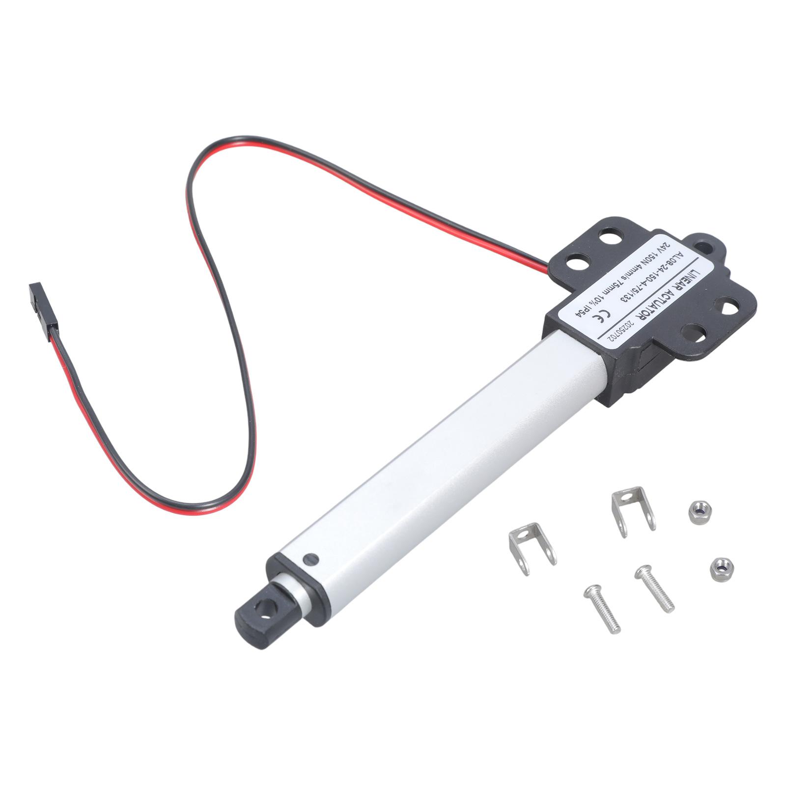 

Small Electric Linear Actuator 24V Low Noise Short Circuit Protection Telescopic Small Motion Actuator Easy to Use