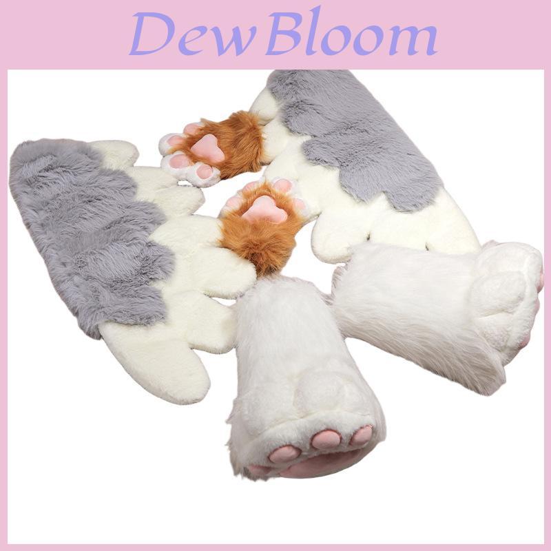 Cat Claw Plush Gloves Boots Wings For Winter Warmth Anime Animal Cosplay Girl Gift