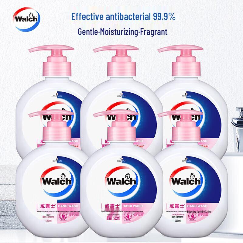 Walch Healthy Antibacterial Moisturizing Hand Wash (6 X 525ml)