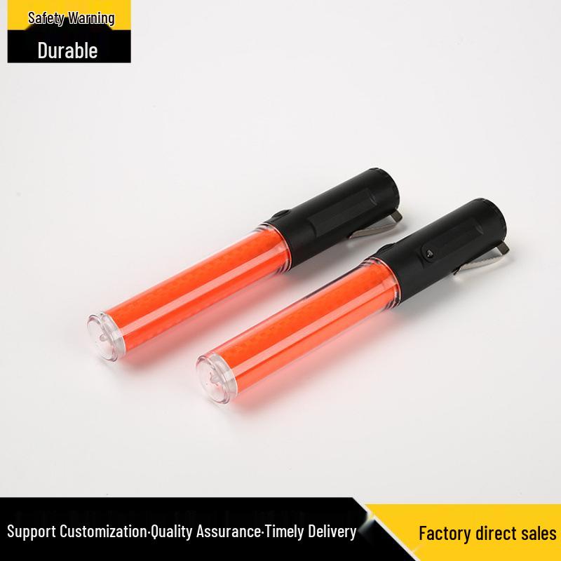 26CM Rechargeable Flashing Traffic Control Baton Fluorescent Concert Stick