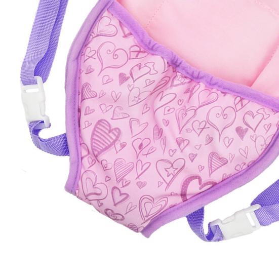 Doll Backpack Printing Doll Accessories Thick Baby Doll Carrier Backpack with Straps for 18 Inch Dolls