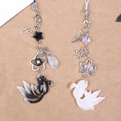 Colorful Fish Star Keychain Lanyard Wrist Strap Hanging Chain Mobile Phone Chain Charm