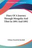 Книга Diary Of A Journey Through Mongolia And Tibet In 1891 And 1892 by William Woodville Rockhill - Paperback