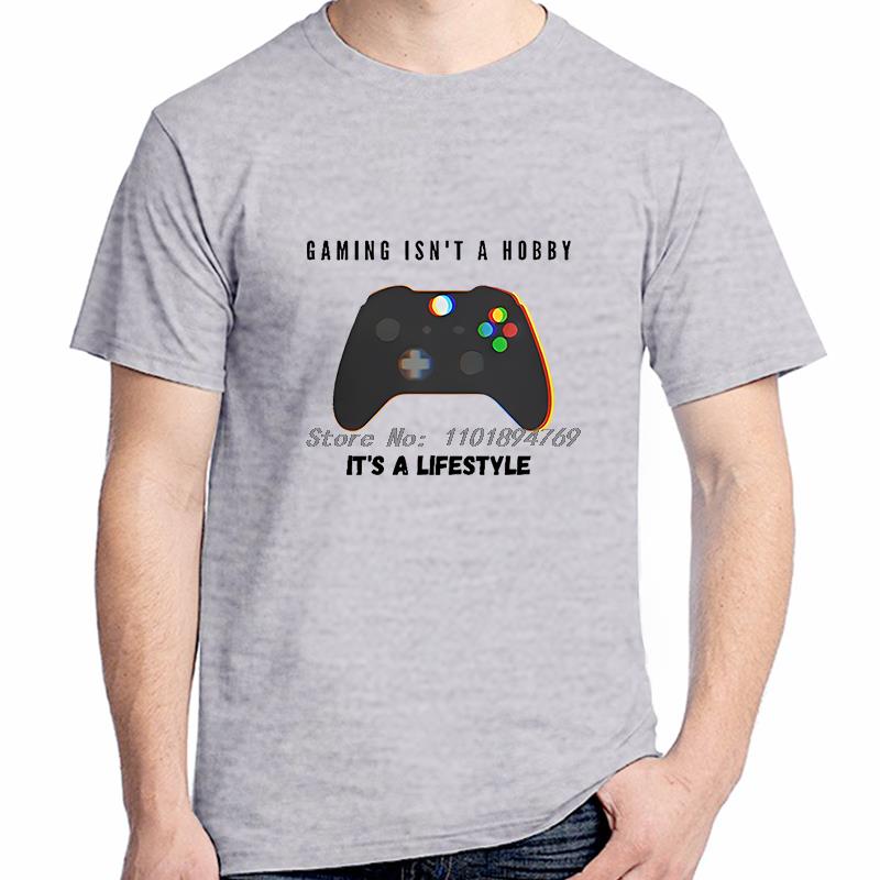Gaming Is A Lifestyle Unique Tshirt Gamer Gaming Controller Casual T Shirt Hot Sale Summer Short Sleeve Tshirts Unisexs Clothes
