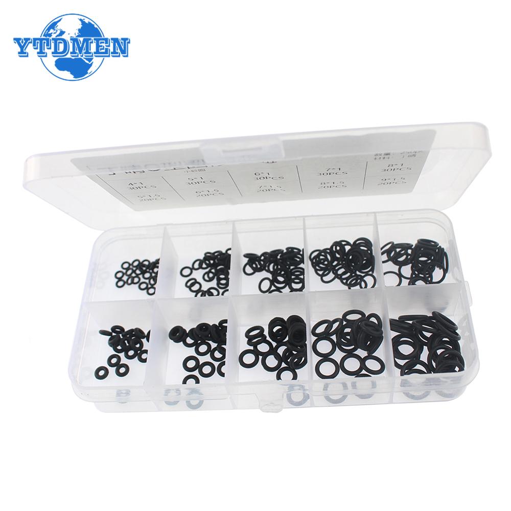 250PCS Nitrile Rubber O Ring Set Elastic Oil Resist Washer Gaskets Seals for Faucet Professional Plumbing Repair