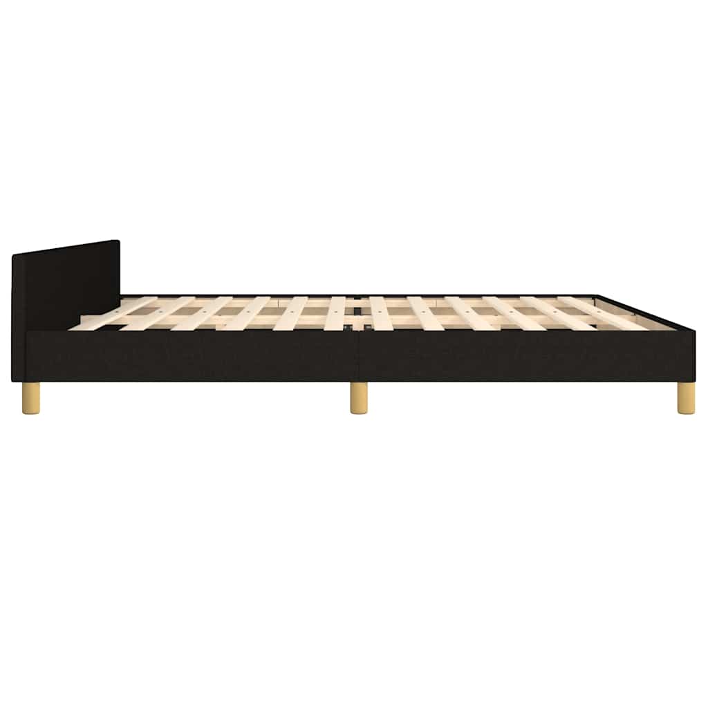 Vidaxl Bed Frame Without Mattress, Black, 200X200 Cm, Upholstered
