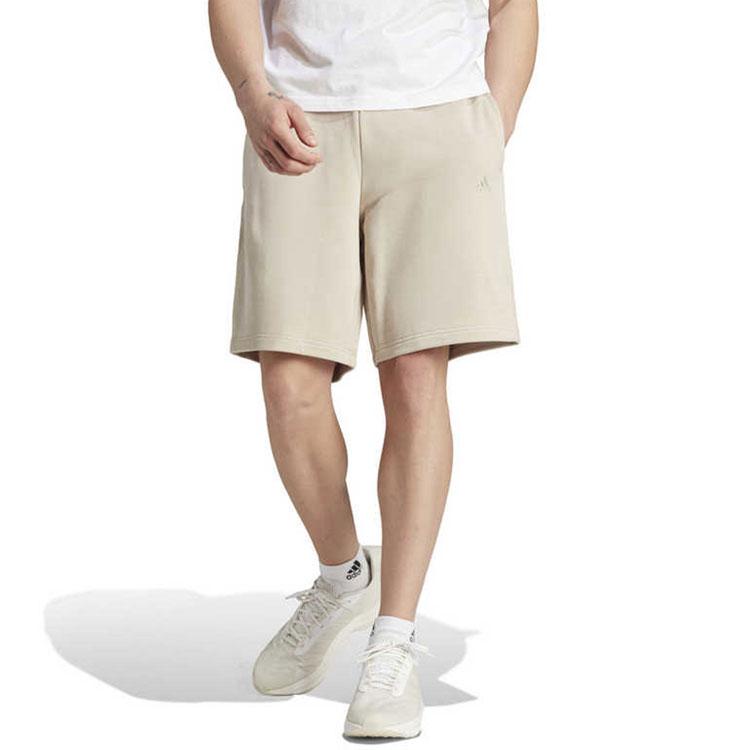 Adidas All Season French Terry Shorts Men Bottoms Beige IN9466