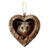 Classic Christmas Ornament Holiday Tree Decoration Heart-shaped Christmas Ornament 2d Acrylic Woodland Creature Pendant for Xmas