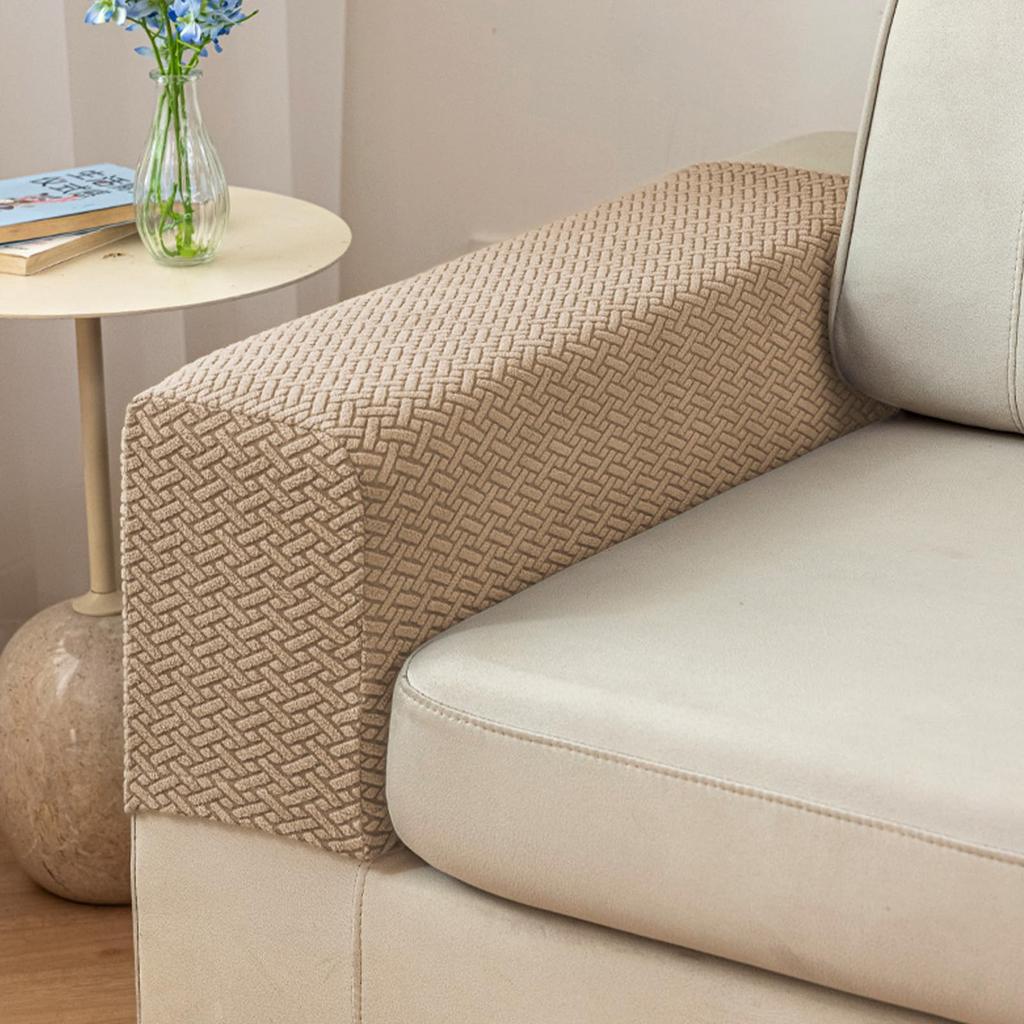Couch Arm Covers,Sofa Arm Covers Set Of 1 Polyester Stretch Anti-Slip Furniture Protector Washable Armchair Slipcovers
