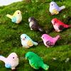 8PCS Miniature Bird Figurines Mock Animal Toy Mini Cute Pet Model for Fairy Garden Moss Micro Landscape Artificial Little Bird