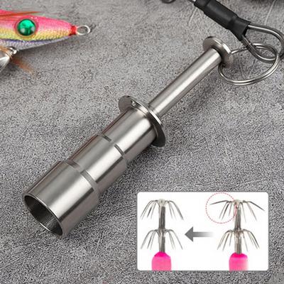 Stainless Steel Squid Hook Corrector Ergonomic Octopus Jig Hook Deformation Repairer Fixer Maintenance Tools Fishing Tackle Accessories