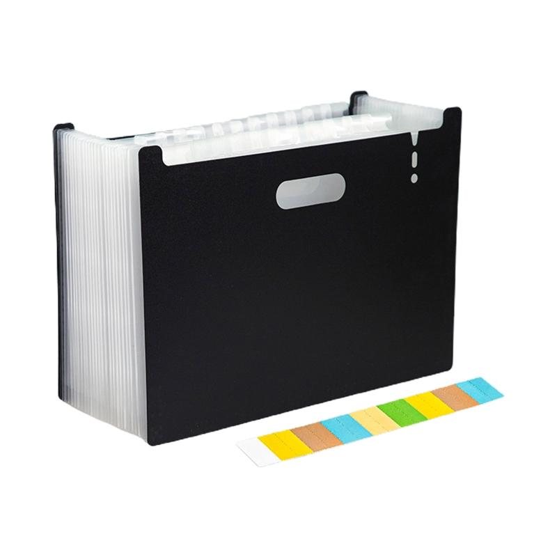 A4 Accordion Folder Clear Index Labels Expanding Document Folder File Organizer Desk Management For Office File Cabinet Quality