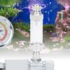 Metal CO2 Plant Acvatic Non Retur Contor de Bule Accesoriu pentru Acvariu Pești Instrument Argintiu(cap dublu
