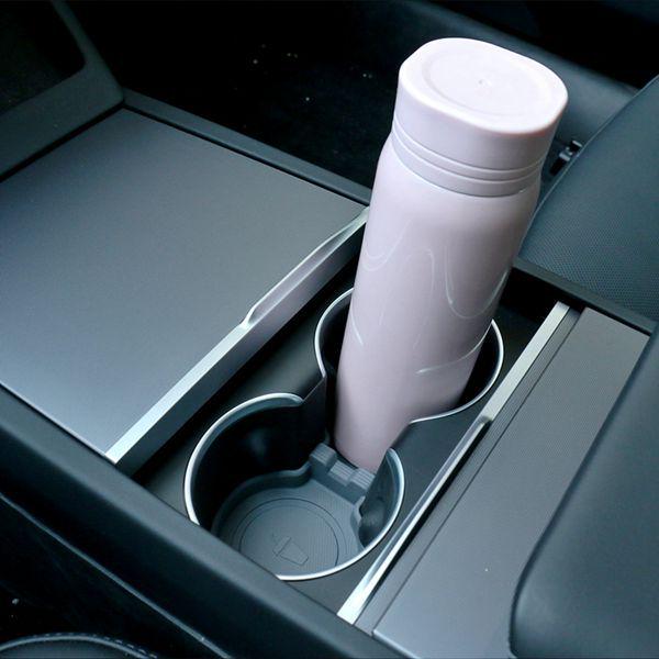 Non-slip Waterproof Silicone Cup Holder Pad for Tesla Model 3/Y Interior