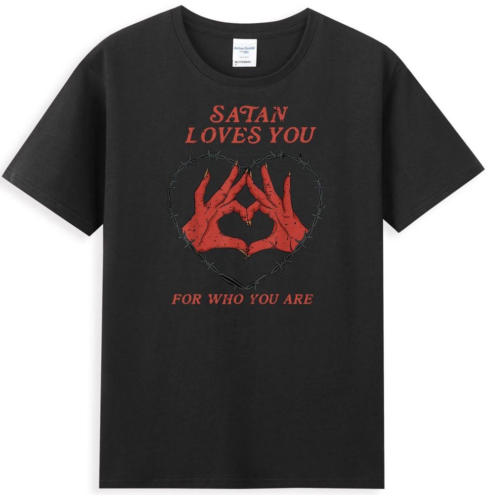 Satan Loves You For Who You Are Vintage Unisexs TShirt