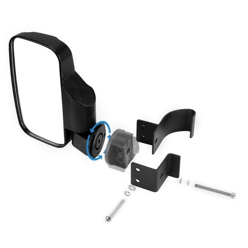 UTV ATV RearviewMirror Special-shaped Tube Round Tube Grooved Tube Universal Bracket Side Rear ViewMirrors