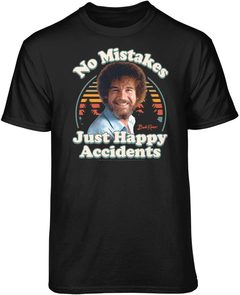 Bob Ross No Mistakes Just Happy Accidents T-shirt