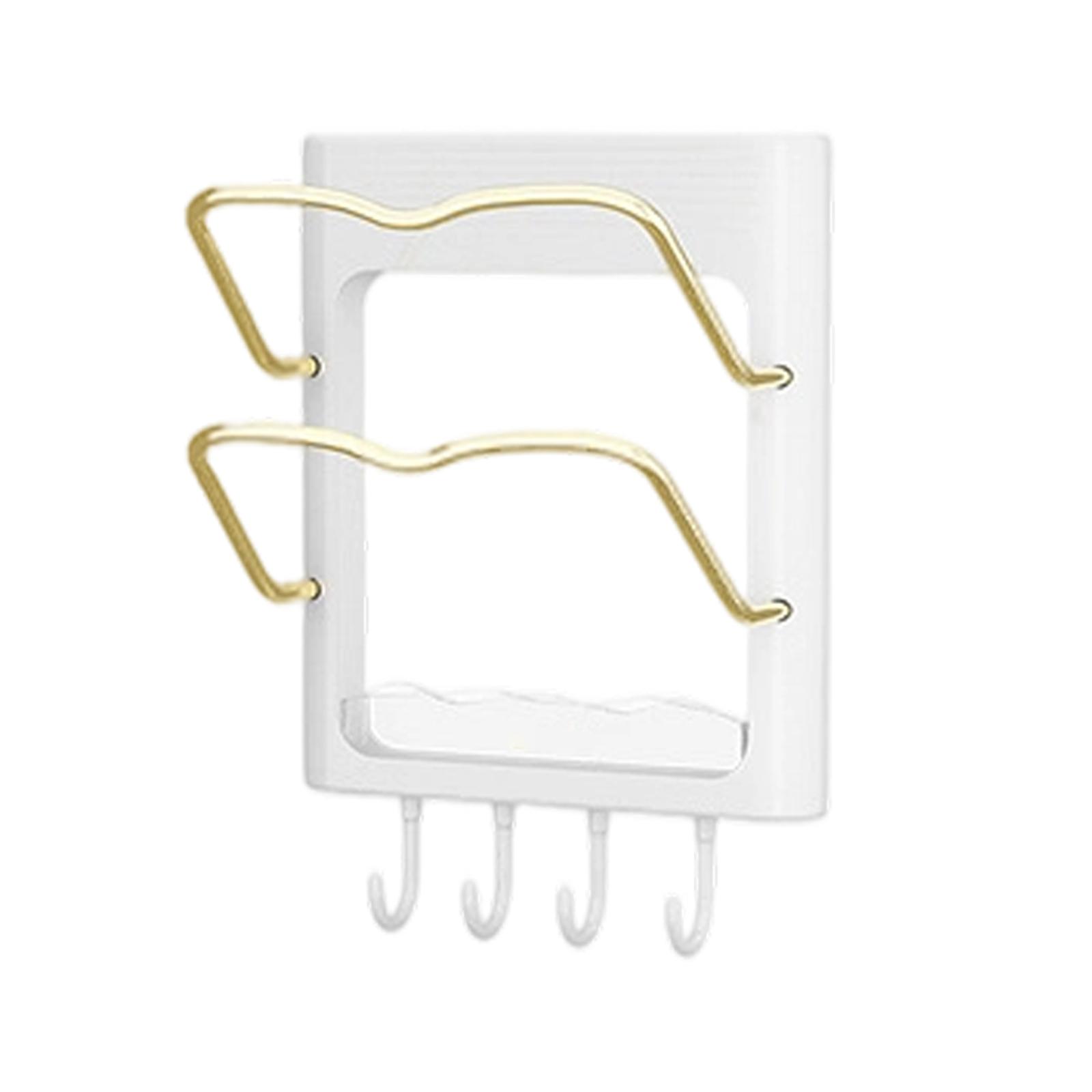 

This Kitchen Pot Lid Organizer, Complete With A Spoon Holder, Can Hold Two Pot Lids, Keeping Your Countertop Clean And Practical. One Size