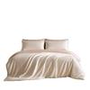 50s Double-Strand Xinjiang Long-Staple Cotton Sateen Solid Color Luxury Bedding Set (4-Piece)