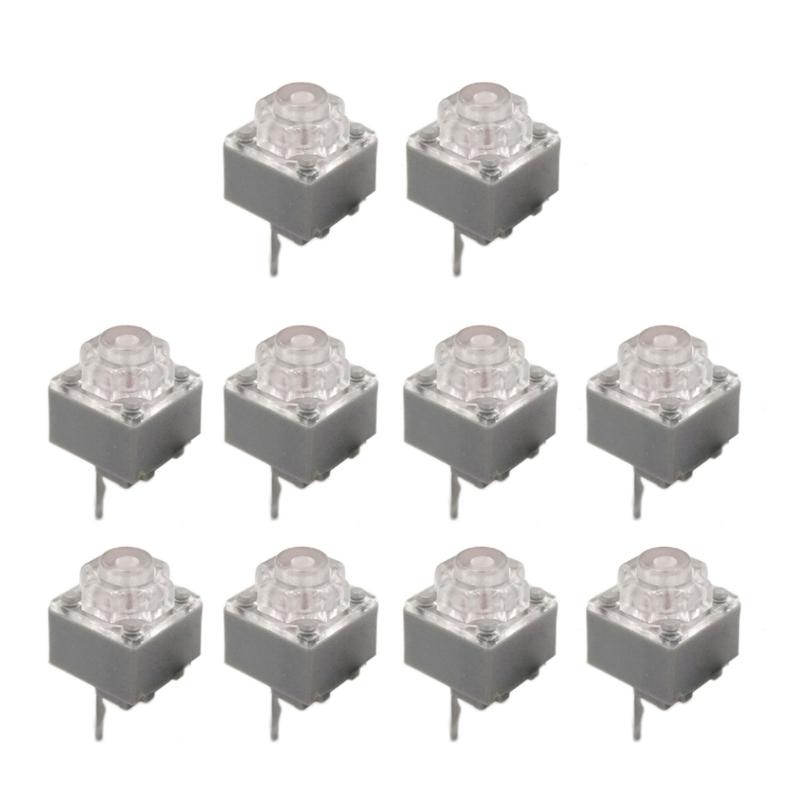 6x6x7.2mm Quiet Microswitch 10Million Clicks Life Mouse Button 2Pins Microswitches 10PCs