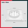 Grille d'aération - KOTARBAU - 200 x 200 mm - Plastique - Fermable - Résistante à l'humidité