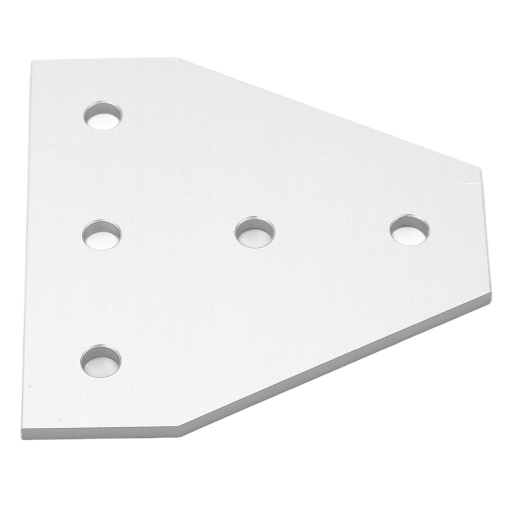 5PCS Flat Tie Plate Aluminum Alloy 5 Holes Compression Resistance Repair Mending Plate Bracket for Industrial