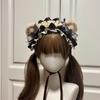 Y2k Cosplay Headdress Rivet Lolita Hair Clip Sweet Lolita Wings Lace Headband  Daily