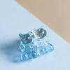 Wholesale Gummy Bears Studs Earrings For Women Teens Girls Gradient Color Sequin Bear Earring Fashion Zircon Birthday Gift