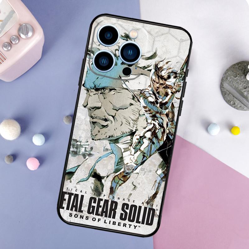 Game Metal Gear Solid Phone Case For iPhone 16 15 14 12 11 13 Pro Max Mini Plus X XS Max XR Back Cover