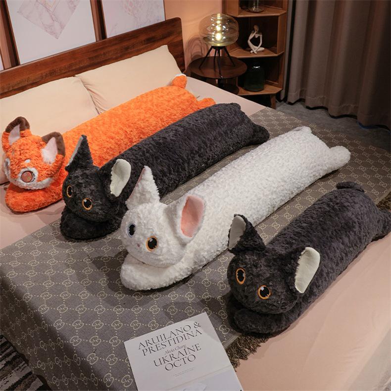 Katchi Cute Cartoon Black Cat Long Hugging Pillow
